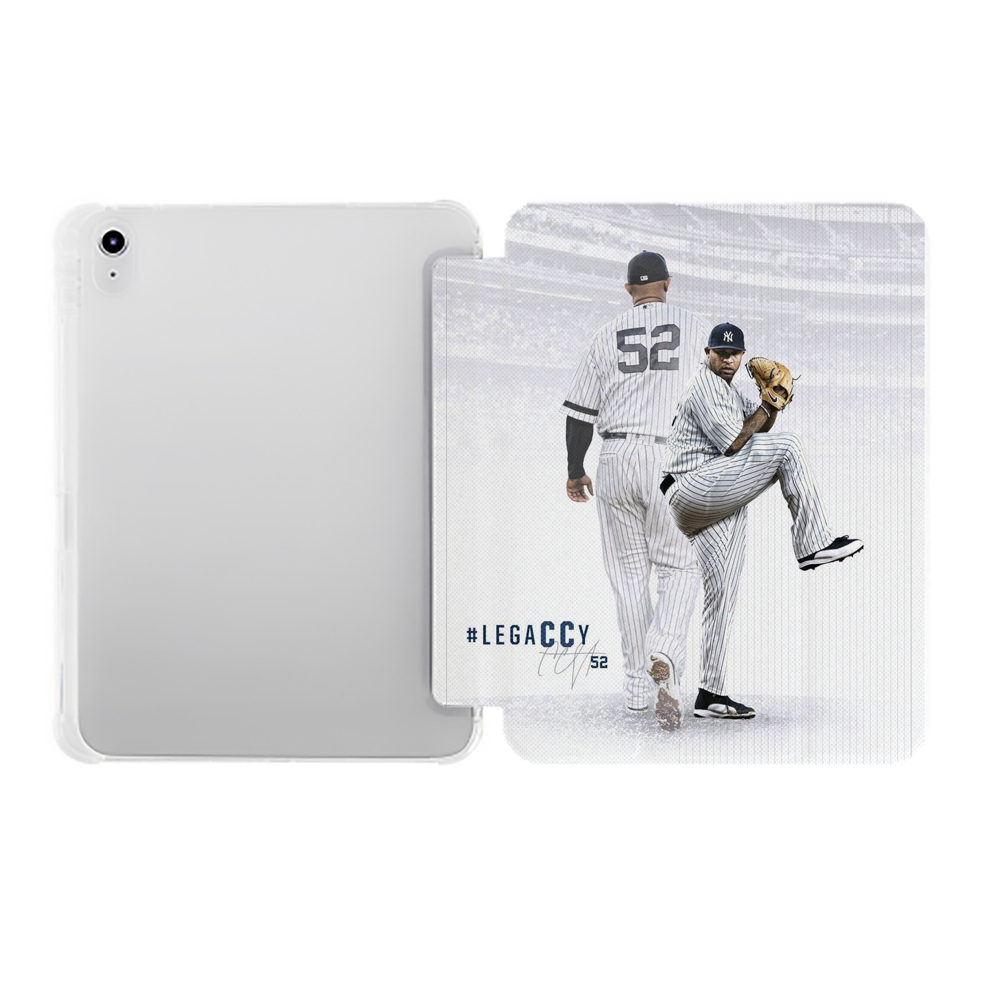 CC Sabatnia 9 Premium Tri-Fold PU Leather & Silicone IPad Case With Pencil Slot – Fits 9.5,10.5,10.9 – Adjustable Stand, Slim, Protective